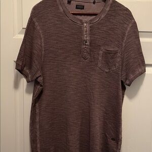 Men's Henley Shirt in Purple by Kenneth Cole